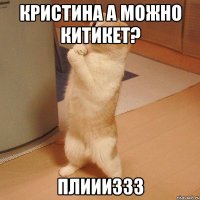 кристина а можно китикет? плиииззз