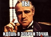 Ты Идёшь в зебру и точка