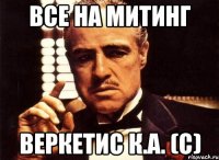 Все на митинг Веркетис К.А. (с)