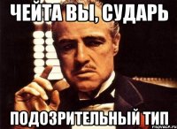 ЧЕЙТА ВЫ, СУДАРЬ ПОДОЗРИТЕЛЬНЫЙ ТИП