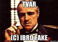 tvar (c) Ibro Fake