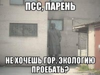 Псс, парень Не хочешь гор. экологию проебать?