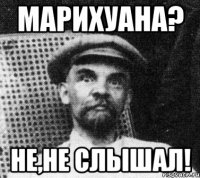 марихуана? не,не слышал!