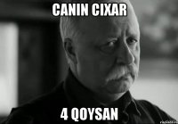 Canin cixar 4 qoysan