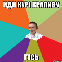 иди курi крапиву гусь