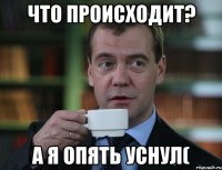 Что происходит? А я опять уснул(