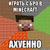 играть с бро в minecraft АХУЕННО