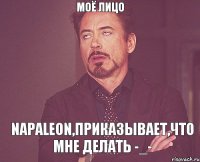 Моё лицо NapaleON,приказывает,что мне делать -_-