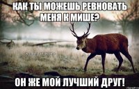 Как ты можешь ревновать меня к Мише? Он же мой лучший друг!