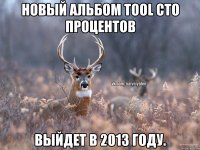 Новый альбом Tool сто процентов выйдет в 2013 году.