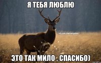 Я тебя люблю Это так мило , спасибо)