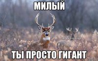 МИЛЫЙ Ты просто ГИГАНТ