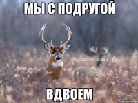 Мы с подругой Вдвоем