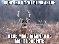 Конечно Я Тебе верю Анель Ведь Моя Любимая не может соврать