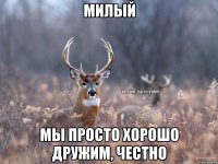 Милый Мы просто хорошо дружим, честно