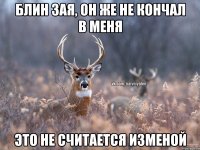 Блин зая, он же не кончал в меня это не считается изменой