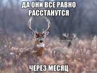 Да они все равно расстанутся Через месяц