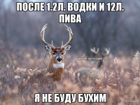 После 1.2л. водки и 12л. пива Я НЕ БУДУ БУХИМ