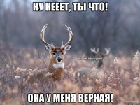 Ну нееет, ты что! Она у меня верная!