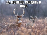 да можешь сходить в клуб 