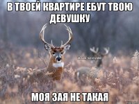 В твоей квартире ебут твою девушку Моя зая не такая