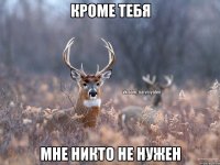 кроме тебя мне никто не нужен