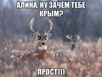 Алина, ну зачем тебе Крым? Прост)))