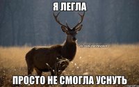 Я легла Просто не смогла уснуть