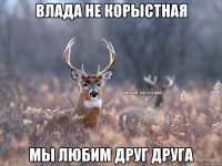 Влада не корыстная Мы любим друг друга