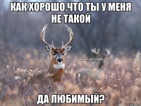 Как хорошо,что ты у меня не такой Да любимый?