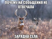 Почему на сообщения не отвечала зарядка села