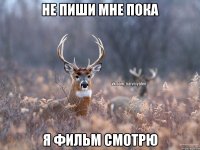 Не пиши мне пока Я фильм смотрю