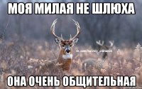 Моя милая не шлюха Она очень общительная