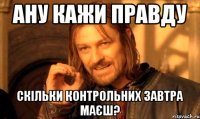 ану кажи правду скільки контрольних завтра маєш?