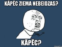 Kāpēc ziema nebeidzas? Kāpēc?