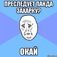 Преследует панда Захарку? ОКАЙ