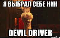 я выбрал себе ник Devil Driver