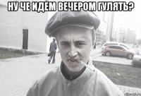 Ну че идем вечером гулять? 