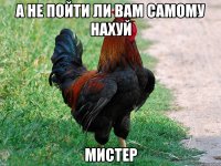 А не пойти ли вам самому нахуй мистер