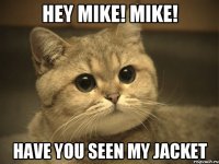 HEY MIKE! MIKE! HAVE YOU SEEN MY JACKET