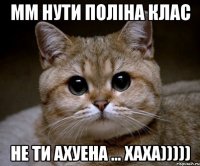 Мм нути полiна клас не ти Ахуена ... хаха)))))