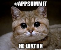 #Appsummit не шутки