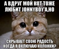 а вдруг мой кот тоже любит johnyboy'a,но скрывает свою радость когда я включаю колонки?