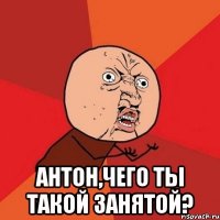  Антон,чего ты такой занятой?