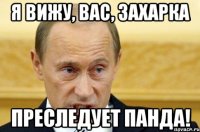 я вижу, вас, Захарка преследует панда!