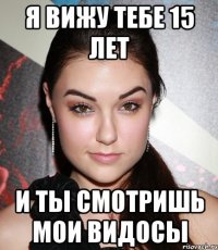 я вижу тебе 15 лет и ты смотришь мои видосы