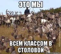 Это мы всем классом в столовой