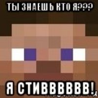 ты знаешь кто я??? я стивввввв!