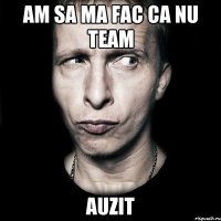 am sa ma fac ca nu team auzit