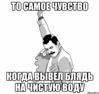 ТО САМОЕ ЧУВСТВО КОГДА ВЫВЕЛ БЛЯДЬ НА ЧИСТУЮ ВОДУ